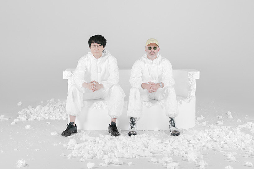 nendo + daniel arsham break objects to give them new functions at milan design week 2023