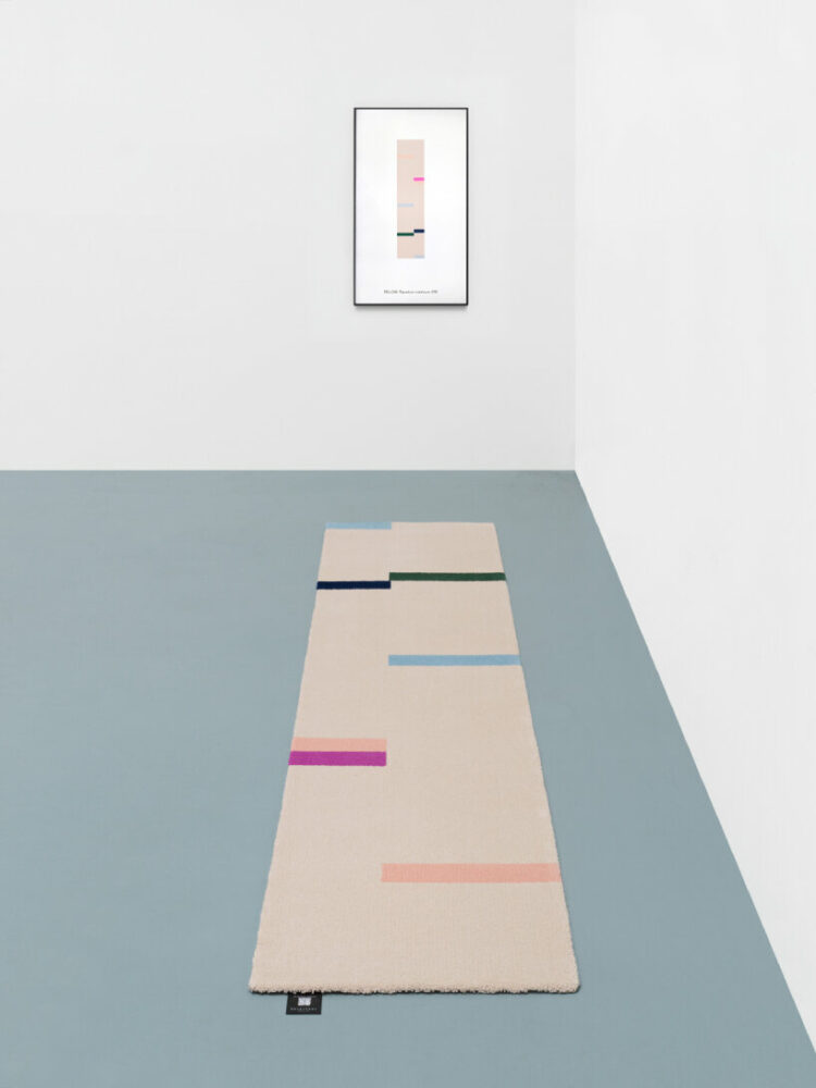 'fellow rugs' linked with NFT tuft pastel carpets on demand from