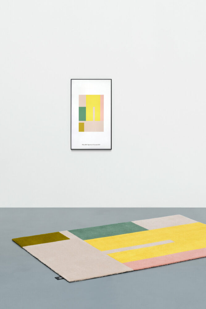 'fellow rugs' linked with NFT tuft pastel carpets on demand from