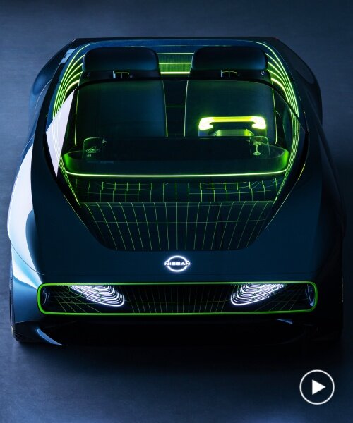 all-electric nissan max-out convertible glows in the dark with fluorescent laser light