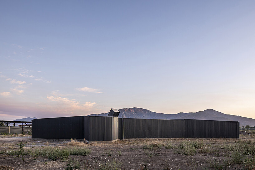 'paire house' by rodolfo cañas emerges as a protective body amid harsh lands in chile