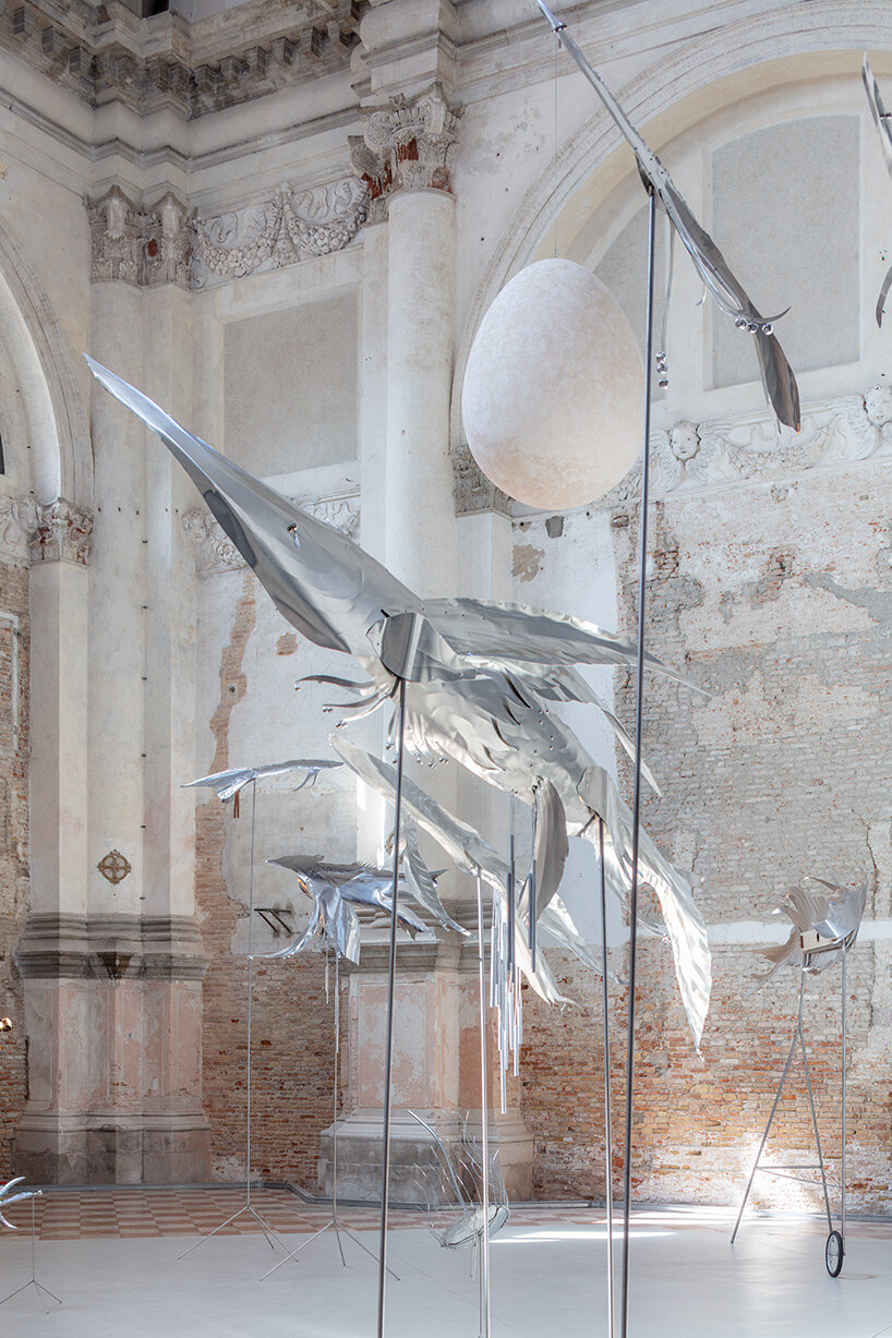 petrit halilaj and álvaro urbano unleash an ecosystem of otherworldly creatures in venice