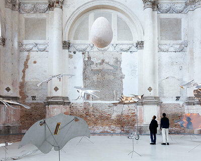 petrit halilaj and álvaro urbano unleash an ecosystem of otherworldly creatures in venice