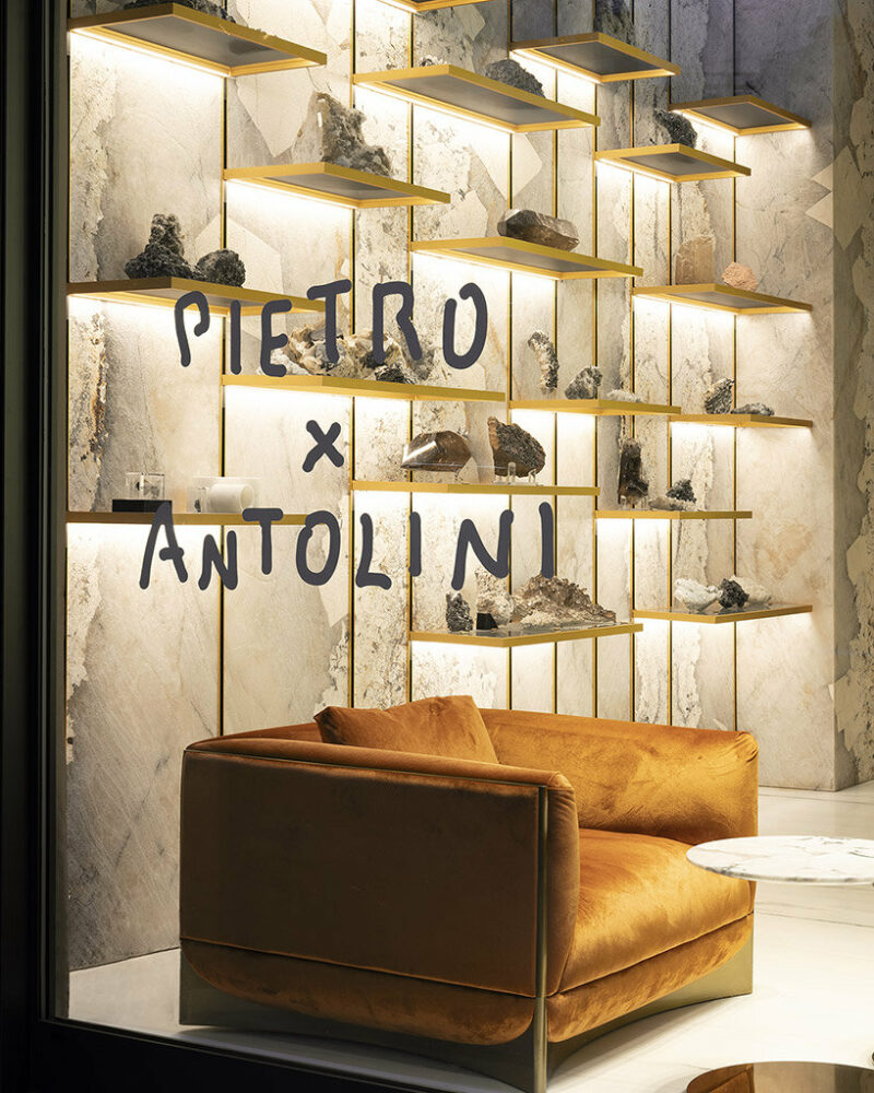 pietro terzini carves street art into antolini stone for milan design week