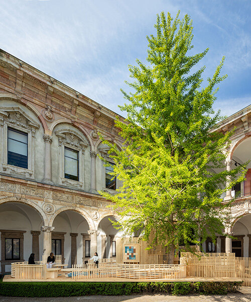 roca and benedetta tagliabue infuse mediterranean pavilion into university of milan