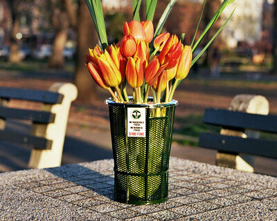 chris luu's 'trashcan vase' brings new york's iconic street bin into the home