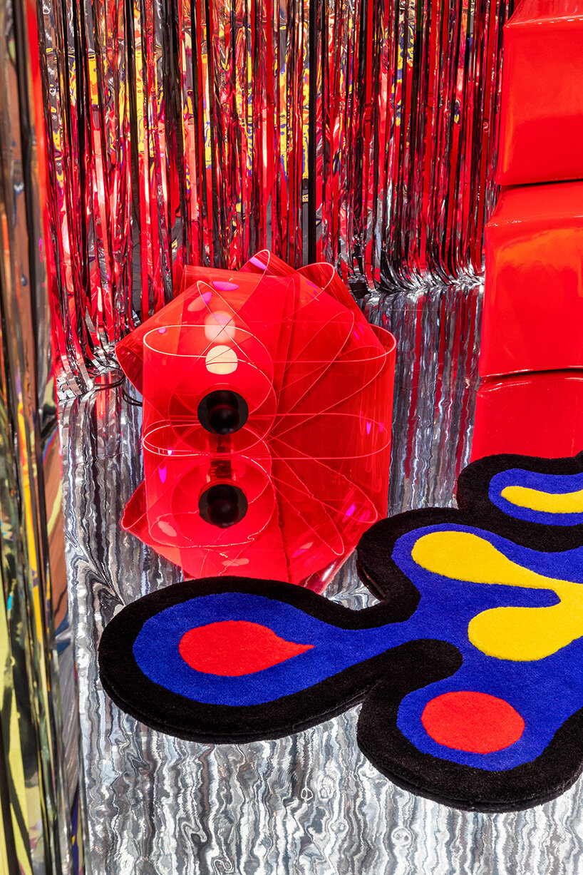 poltronova envelops designs by ettore sottsass, superstudio, & more, in a shimmering maze