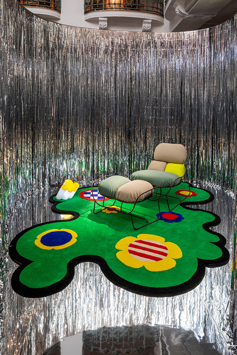 poltronova envelops designs by ettore sottsass, superstudio, & more, in a shimmering maze