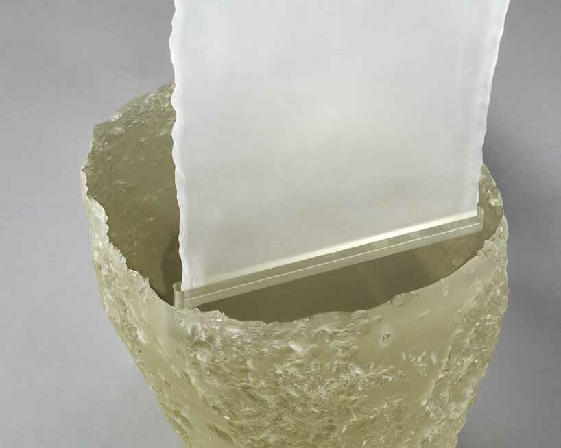 wonmin park's 'unding' exhibit plays with translucency & light at carpenters workshop gallery