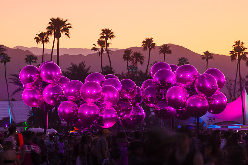 interview: vincent leroy's reflective molecular cloud hovers above festival-goers at coachella