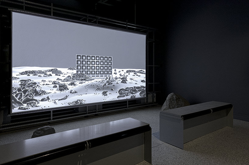 designers highlight our dependency on 'everlasting plastics' at US pavilion in venice