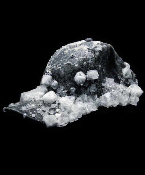 on alice potts’ baseball caps, human sweat crystallizes and mutates into frozen gems