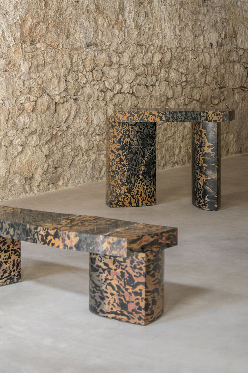 roberto sironi's rare marble collection at carwan gallery alludes to prehistoric structures