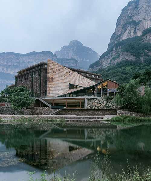 taihang xinyu art museum organically grows out of its rugged topography in rural china