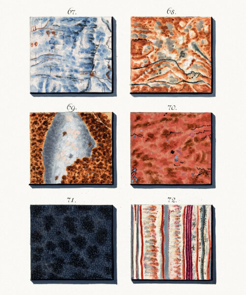 taschen reproduces jan christiaan sepp's 1776 book of 570 hand-colored marble samples