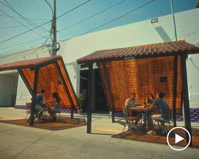 arequipeña repurposes its beer bottles into UV-resistant architectural tiles in peru