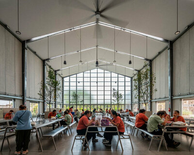 steel portal frames and ribbed concrete slabs expand factory's premises in thailand