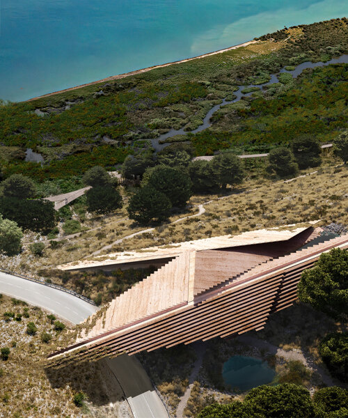 kengo kuma to complete expansive visitor center for archaeological park in albania