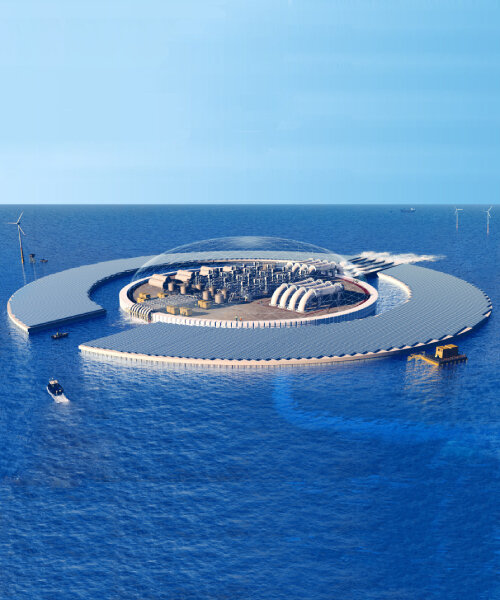 aquatic facility 'captura' purifies carbon dioxide in water and filters it back into the ocean