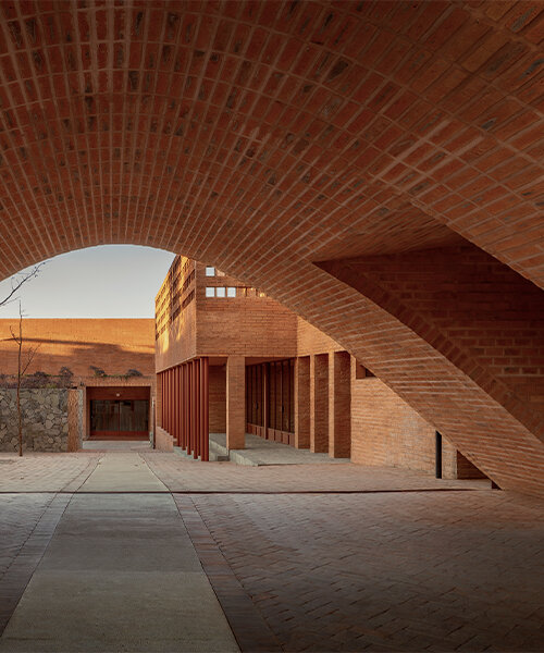 ATELIER ARS' cultural center in mexico alludes to pre-hispanic myths + natural formations