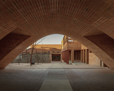 ATELIER ARS' cultural center in mexico alludes to pre-hispanic myths + natural formations