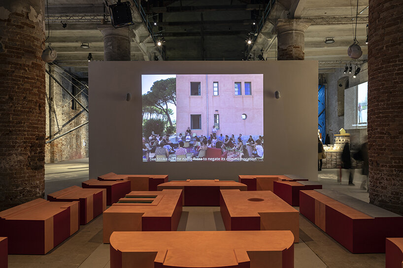 DAAR's reproduction of fascist façade earns golden lion at venice architecture biennale