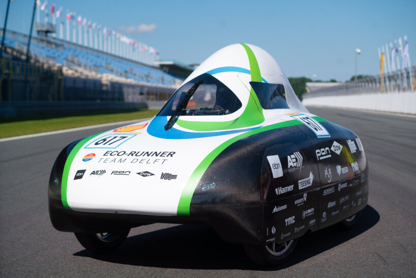 city bubble car that purely runs on hydrogen can go on long-distance trips without refueling