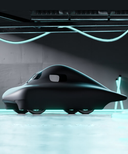 city bubble car that purely runs on hydrogen can go on long-distance trips without refueling
