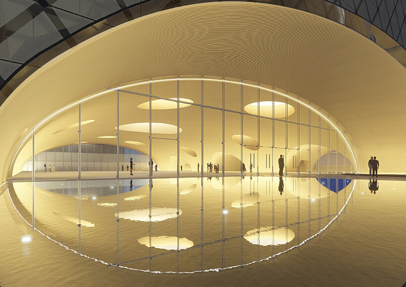 sweeping archways unfold along atelier apeiron's culture & art complex ...