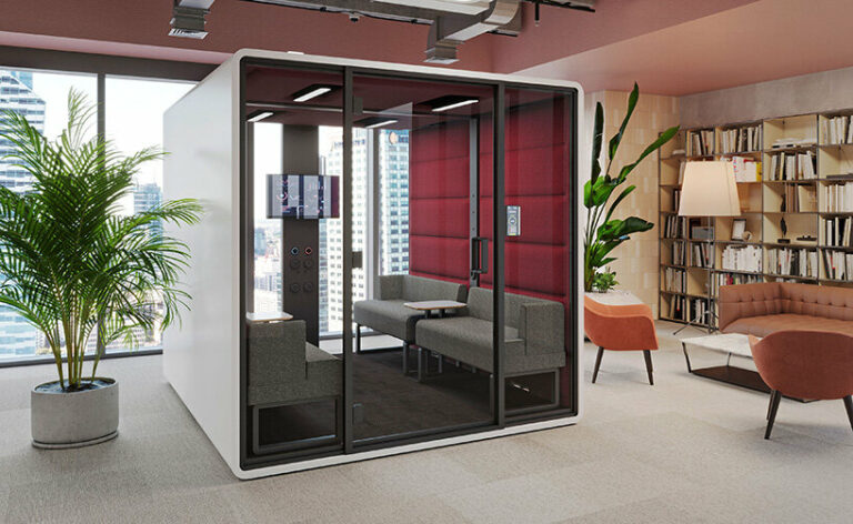 acoustic hushfree office pods by hushoffice launch at neocon 2023