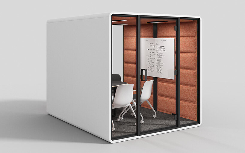 hushoffice creates line of adaptable acoustic office pods at neocon 2023
