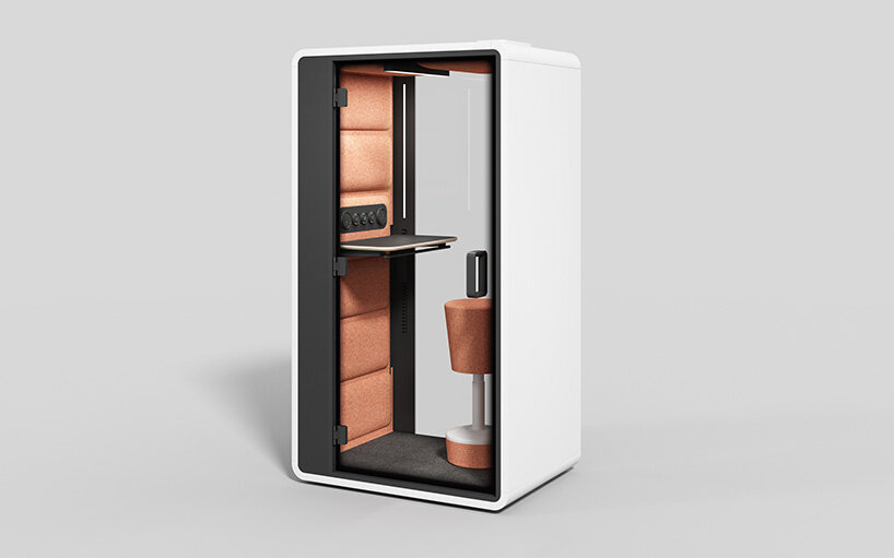 hushoffice creates line of adaptable acoustic office pods at neocon 2023