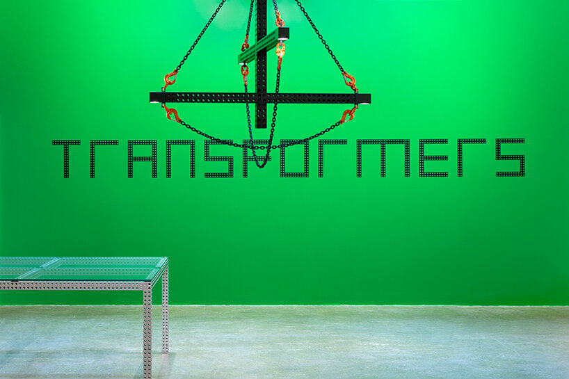 interview: konstantin grcic shapes measuring jigs into 'transformers' lamps for galerie kreo