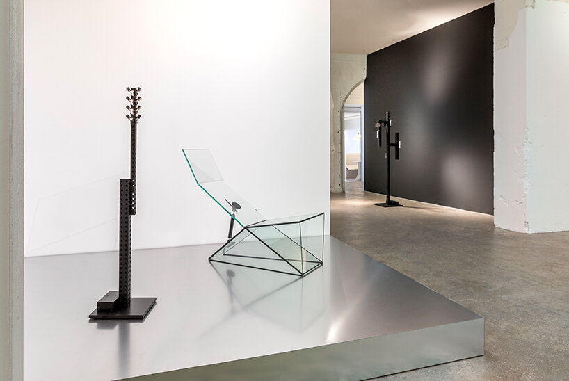 interview: konstantin grcic shapes measuring jigs into 'transformers' lamps for galerie kreo