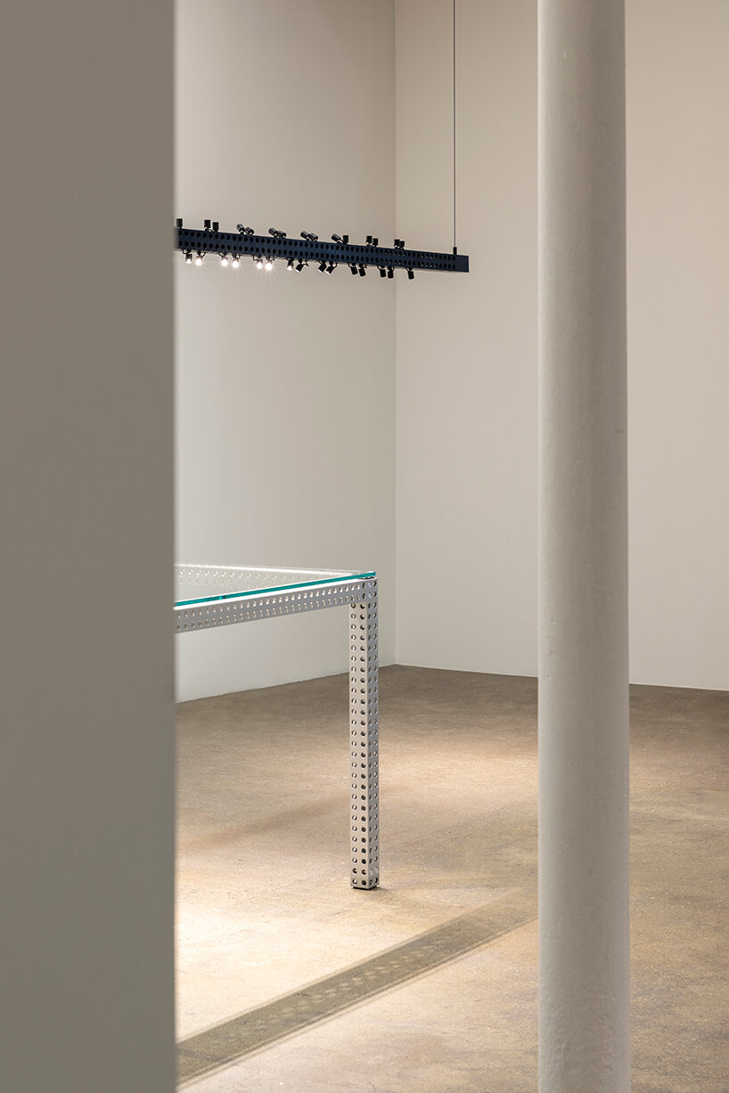 interview: konstantin grcic shapes measuring jigs into 'transformers' lamps for galerie kreo