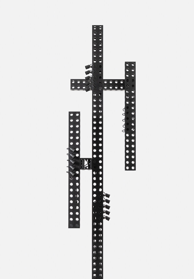 interview: konstantin grcic shapes measuring jigs into 'transformers' lamps for galerie kreo