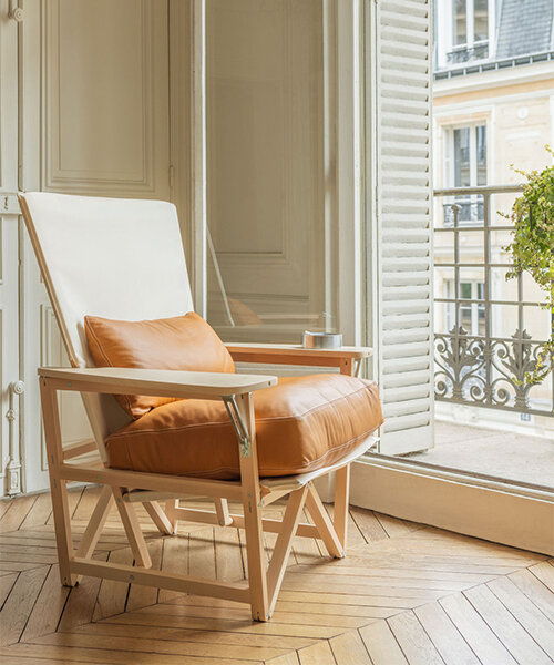 marc berthier's iconic 'walter outfit' chair revived in limited edition release by KVANxBERTHIER