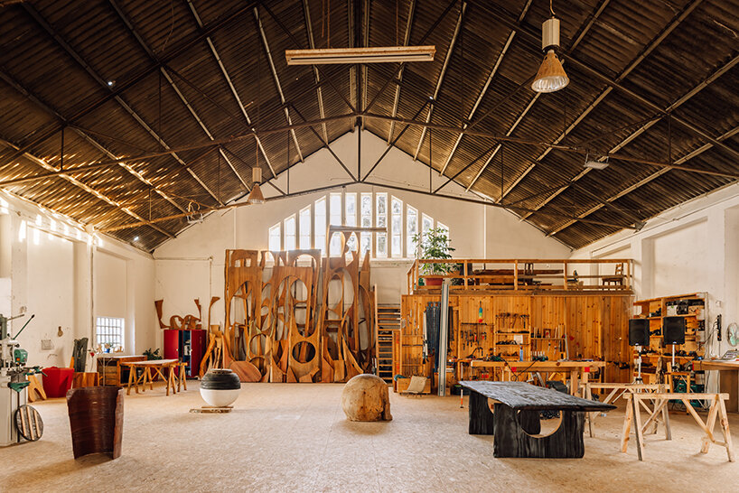 visit mircea anghel's latest experimental + gravity-defying pieces at his studio in portugal