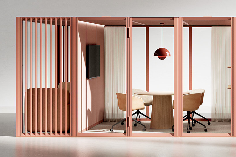 mute's omniroom revamps workspaces with flexible, construction-free interiors