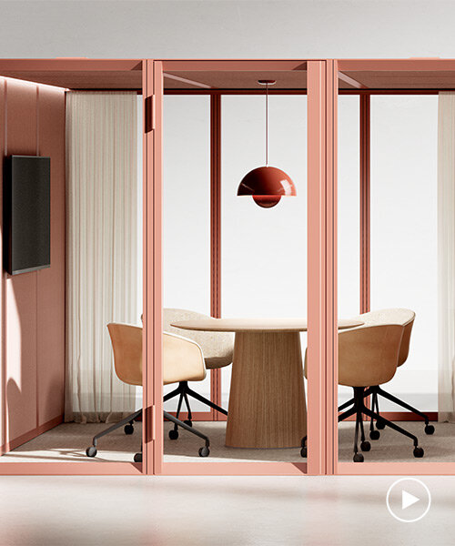 mute's omniroom revamps workspaces with flexible, construction-free interiors