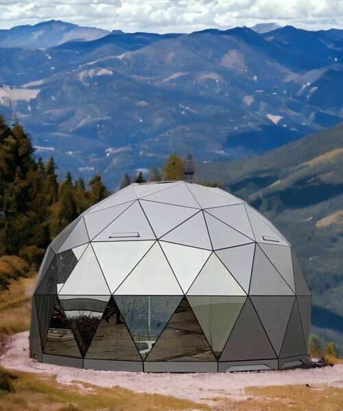robust and reflective igloo dome reconnects inhabitants with nature