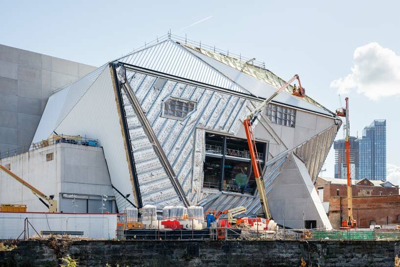 OMA's factory international takes shape in manchester as a cultural riverside destination