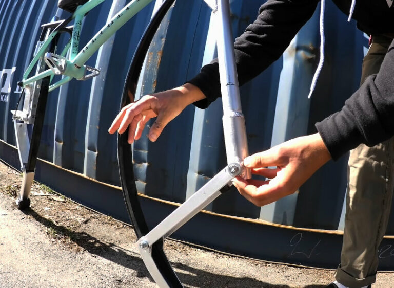 pogo stick and bicycle in one BMX riders build a wheelfree bouncing