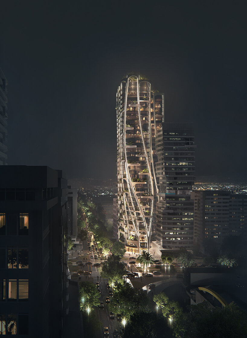 FOUS Architects aterriza en América del Sur con su distorsionado complejo “qondesa” de uso mixto