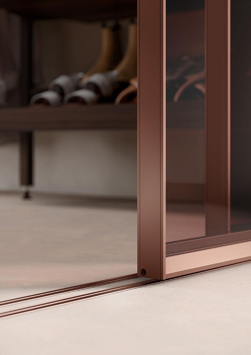 pragmatic design enhances interior with gemstone-inspired raumplus facet room dividers