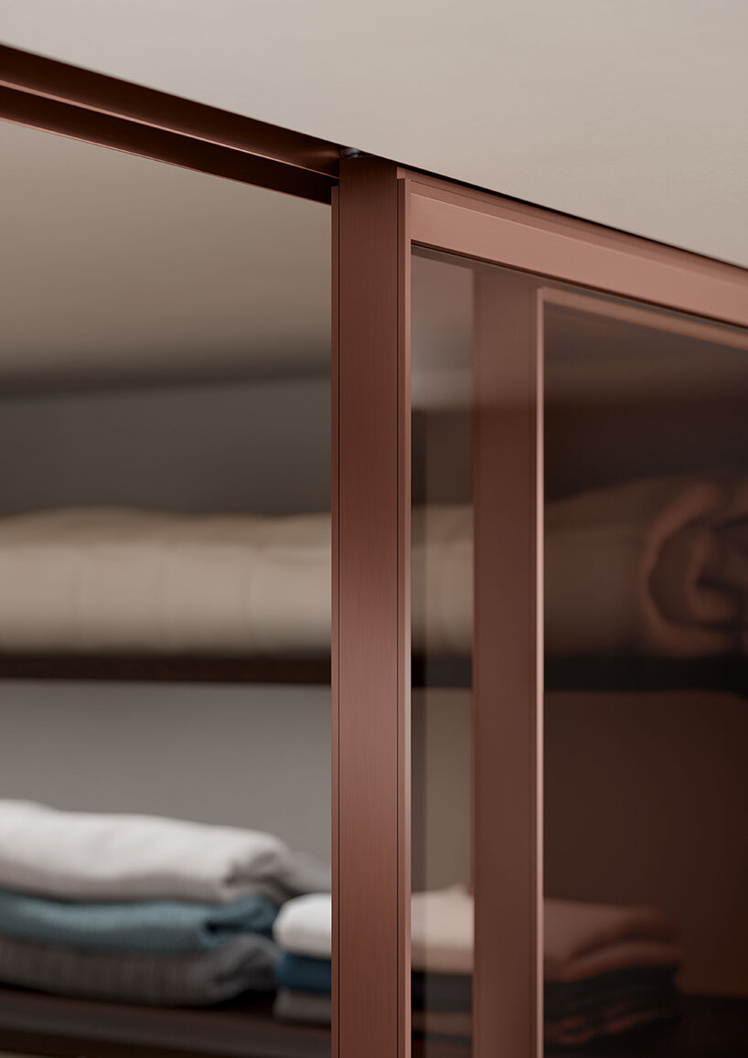 pragmatic design enhances interior with gemstone-inspired raumplus facet room dividers