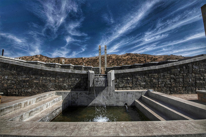 smritivan memorial plants circular reservoirs dedicated to 2001 gujarat earthquake victims