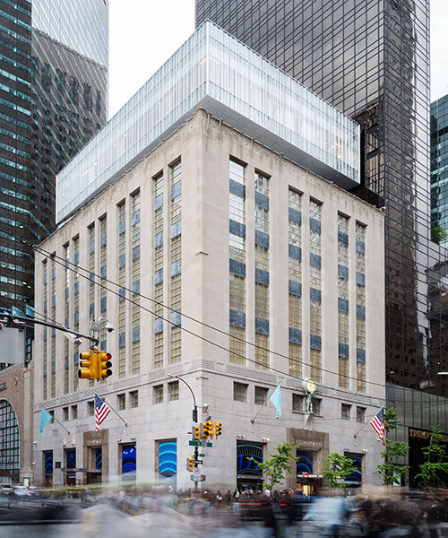 OMA tops tiffany & co. new york flagship with a glass 'blue box'