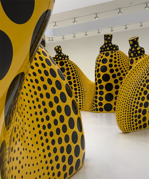 yayoi kusama's springtime exhibition brings polka-dotted flowers and pumpkins to new york