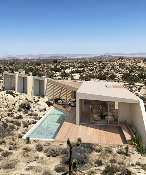 oscillation house: architecture by zyme studios mimics california's desert canyons